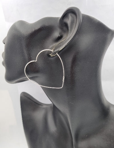 Sterling silver heart sleepers