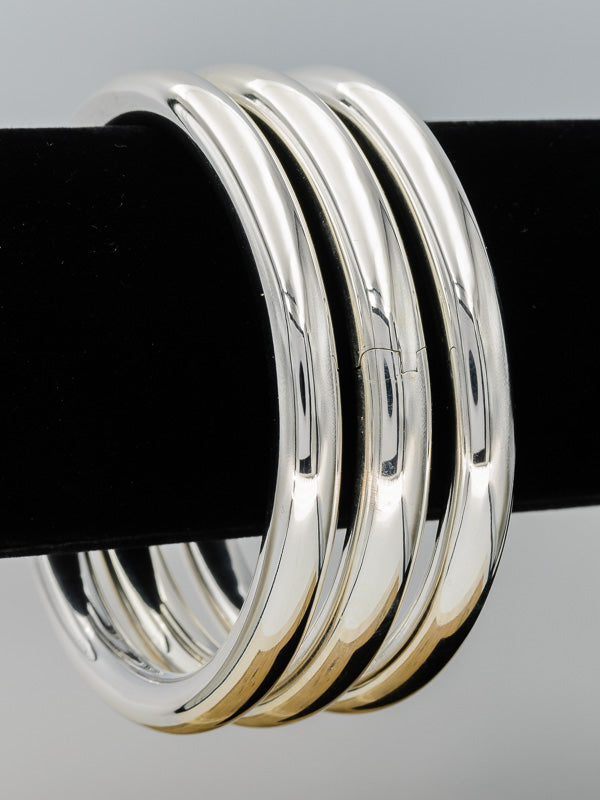 Sterling silver Italian bangle 8mm