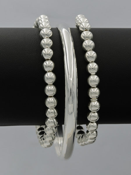 Sterling silver 5mm ball bracelet