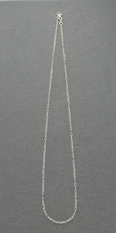 Sterling silver paperclip chain x thin
