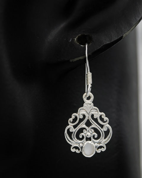 Sterling silver Bali style earrings