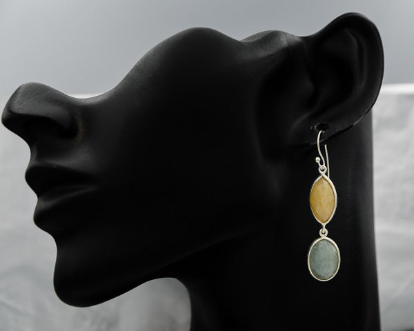 Natural sapphire set in sterling silver