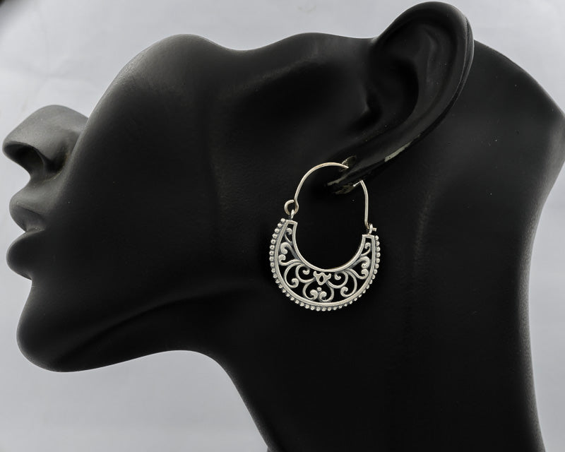 Sterling silver gypsy earrings