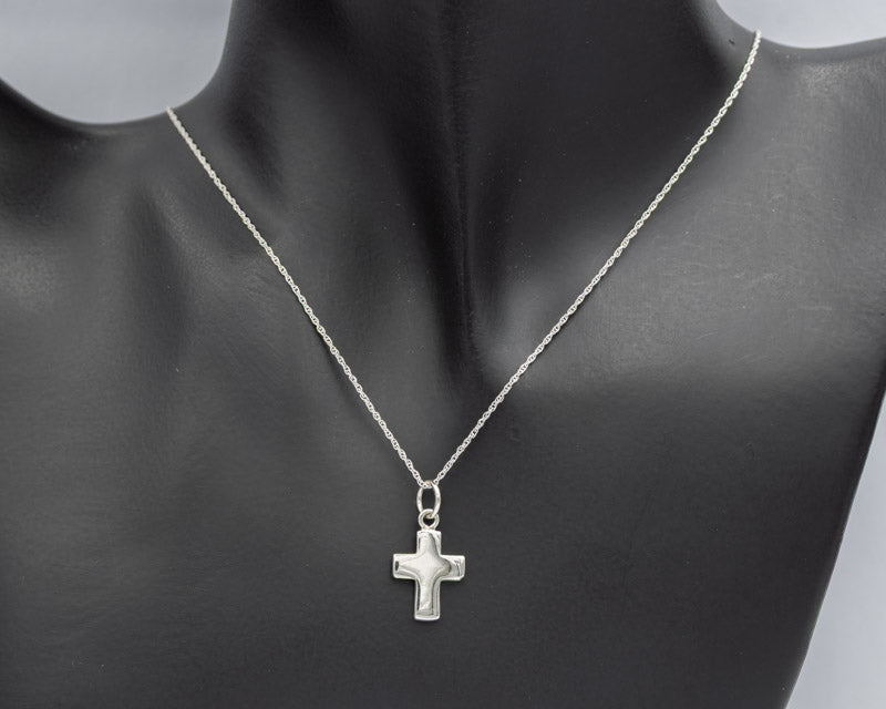 Solid Sterling Silver Cross Pendant