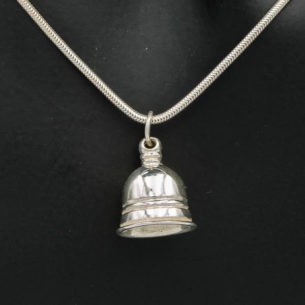 Sterling silver bell pendant