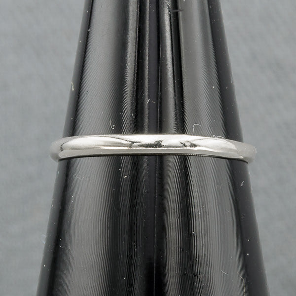 Sterling silver 2mm band ring