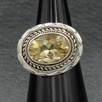 Sterling silver citrine ring