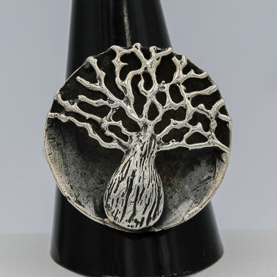 Sterling silver tree ring