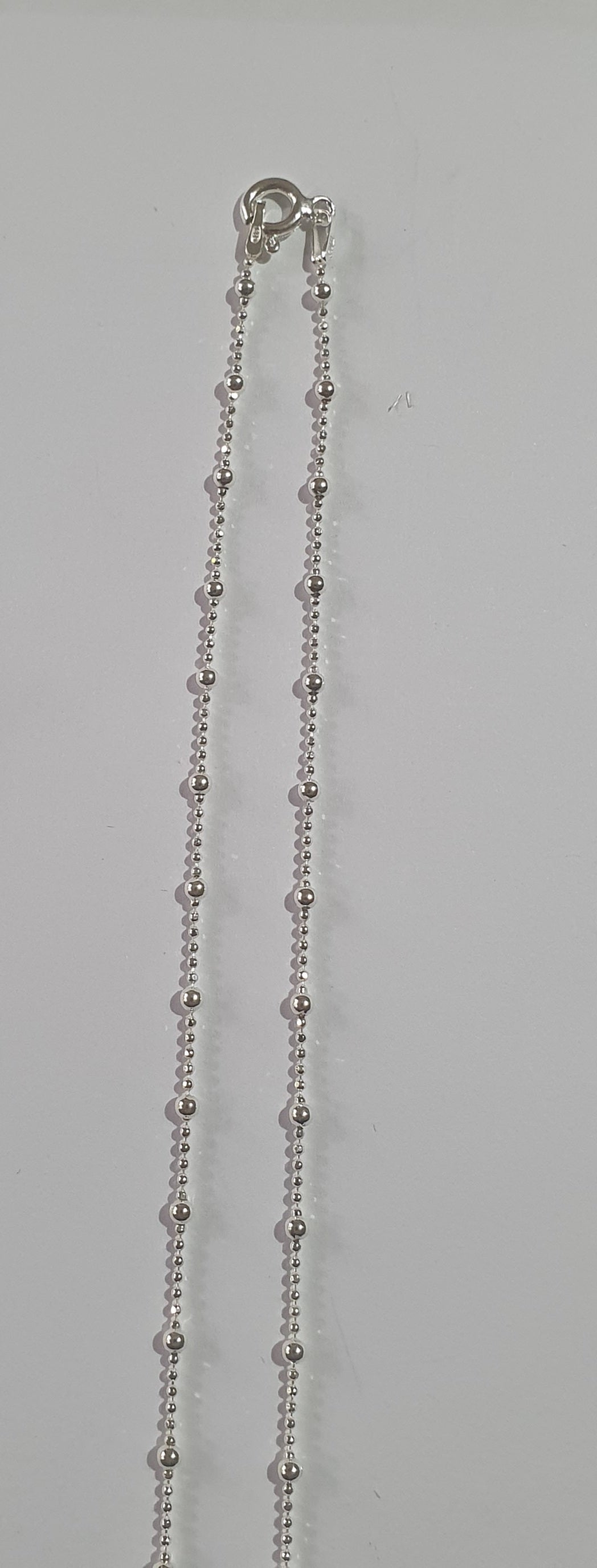 Elegant Silver Chain with Bobbles - Available in 3 Lengths