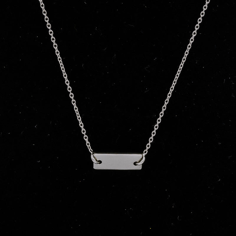 Chain with a disk - Silvertree Jewelry #