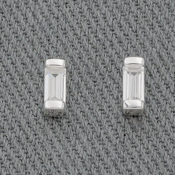 Sterling silver cubic earrings