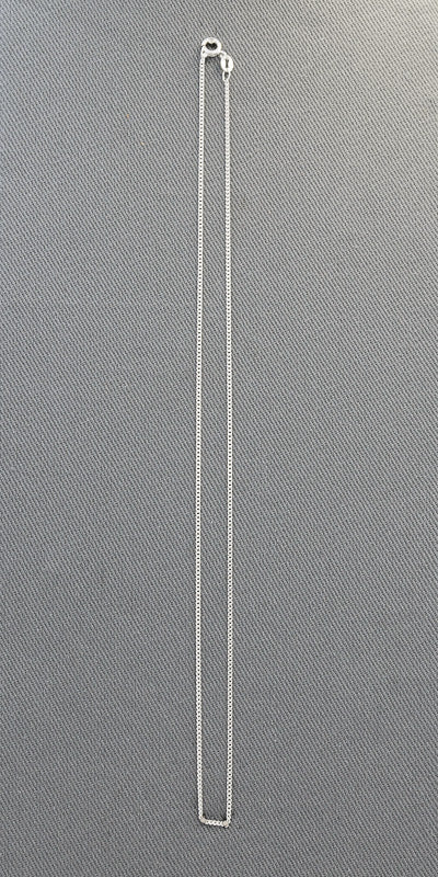 Sterling Silver 40 CD Chain 1.2mm – Classic Fine Silver Necklace for Everyday Elegance