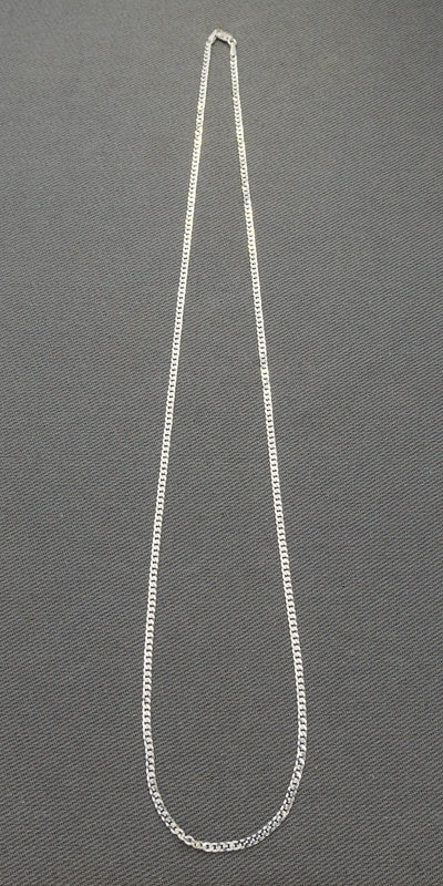 2.5mm Sterling Silver 60 CDBL Chain Necklace – Strong Medium Silver Chain for Everyday Wear