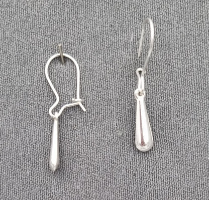 Sterling silver teardrop