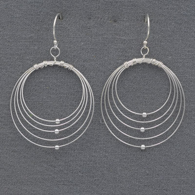 A sterling silver 5 wire fan earring - Silvertree Jewelry #
