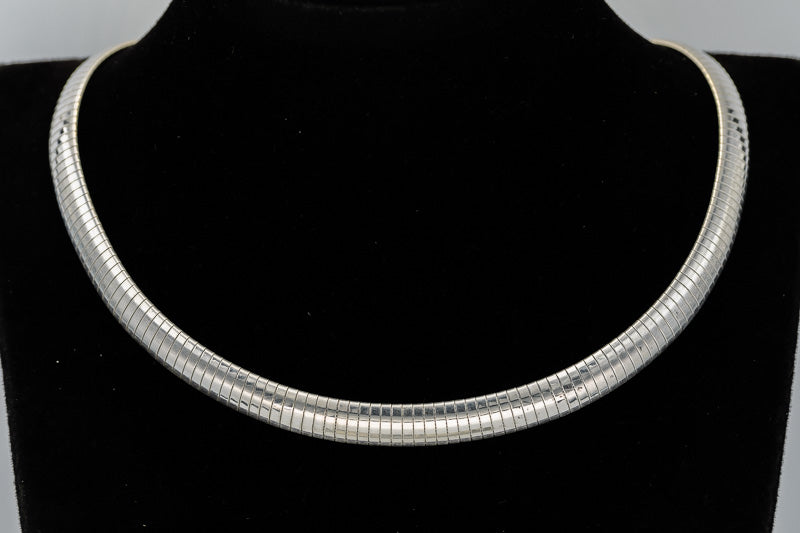 Silver omega chain