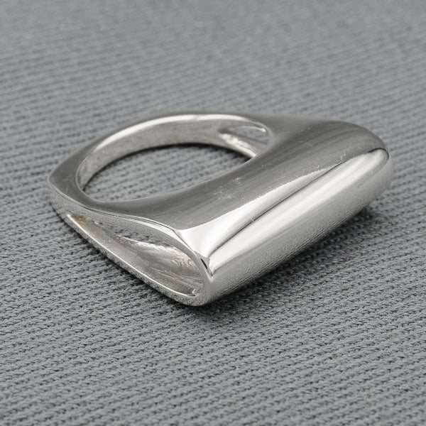 Sterling silver fold over ring