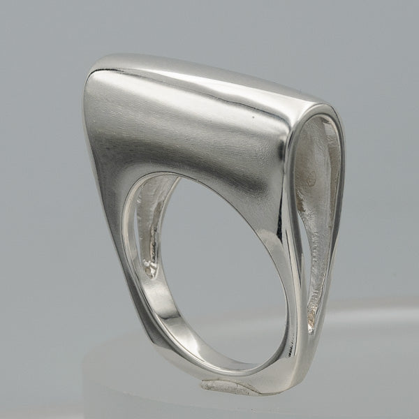 Sterling silver fold over ring