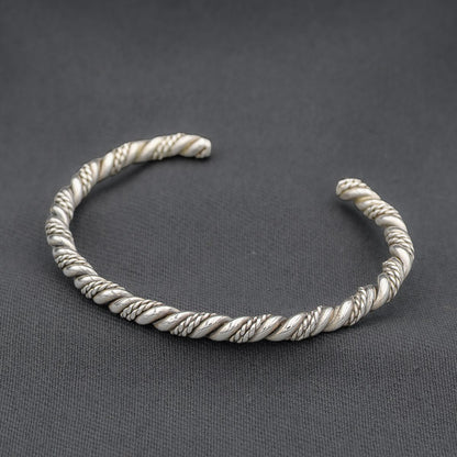 Sterling silver slave bangle 65 mm