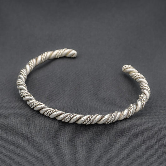 Sterling silver slave bangle 65 mm