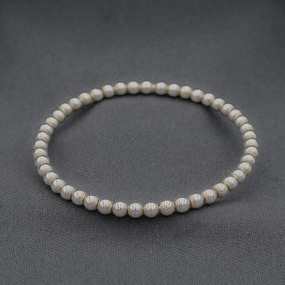 Sterling silver ball bangle 65 mm