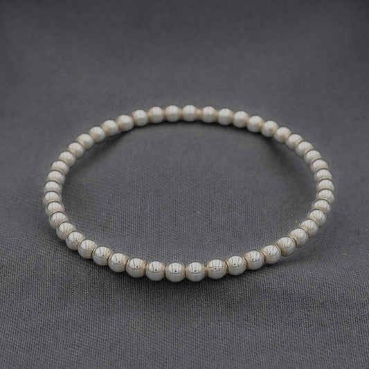 Sterling silver ball bangle 65 mm