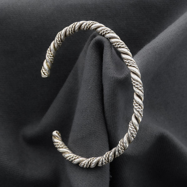 Sterling silver slave bangle 65 mm