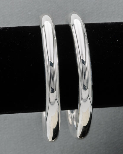 Sterling Silver Donut Bangle – 9mm