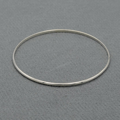 Sterling silver 60mm x 2mm bangle