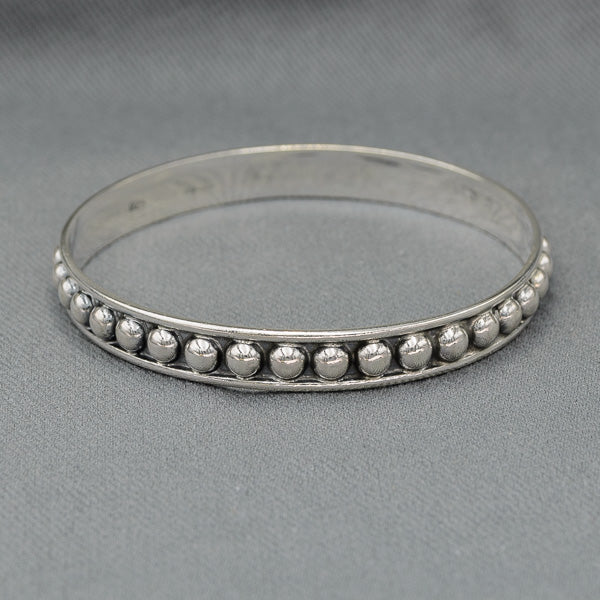 Sterling silver bobble bangle 7 mm - Silvertree Jewelry #