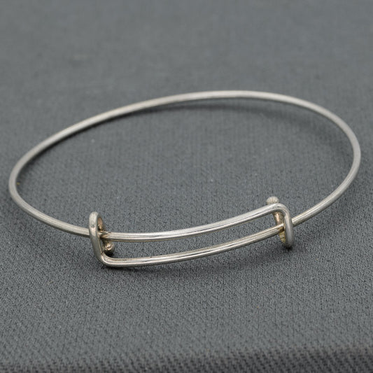 Sterling silver slider bangle