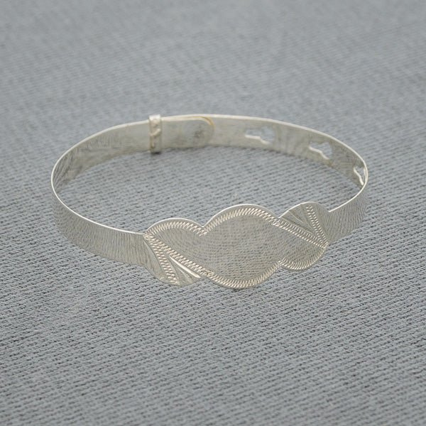 Sterling silver baby bangle