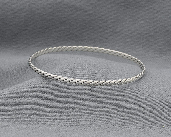 Sterling silver bangle 65 mm