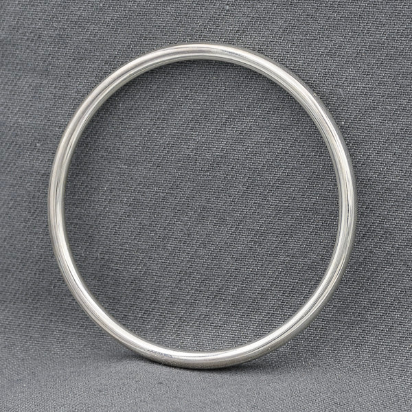 Sterling silver round bangle 4 mm