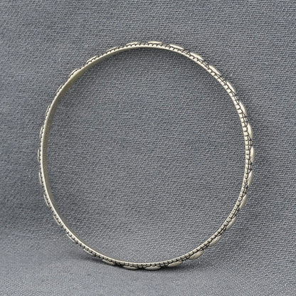 Sterling silver bubble pattern bangle