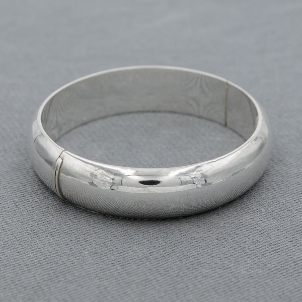 Sterling silver hinged bangle 1.5 cm