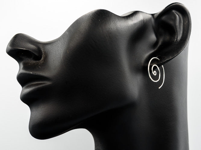 Sterling silver spirals