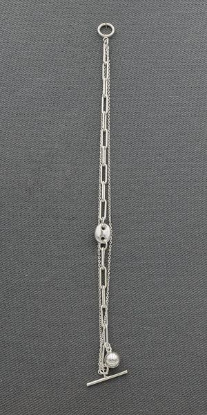 Sterling silver multi chain bracelet