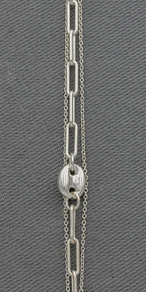 Sterling silver multi chain bracelet