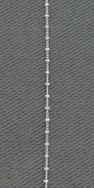 Sterling silver chain with blocks