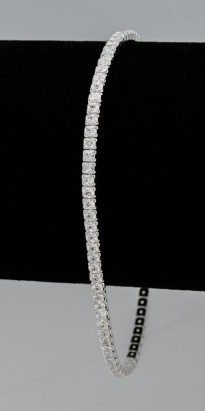 Sterling silver tennis bracelet