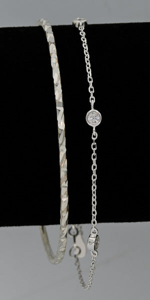 Sterling silver Cubic bracelet