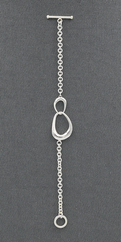 Sterling silver irregular shapes bracelet - Silvertree Jewelry #