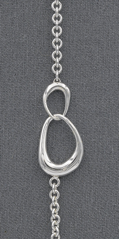 Sterling silver irregular shapes bracelet - Silvertree Jewelry #