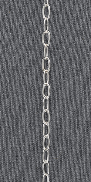 Sterling silver oval link bracelet B222