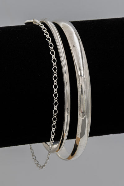 Sterling silver diamond shape bracelet