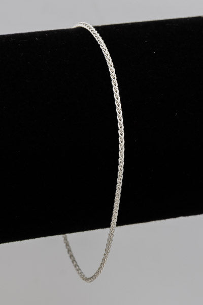 Sterling silver fox tail link chain