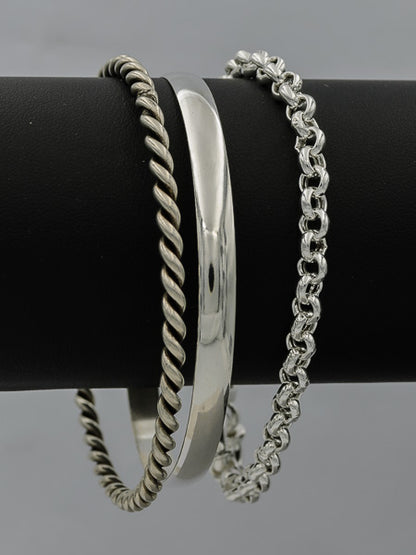 Sterling silver belcher bracelet BVR270