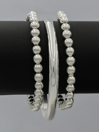 Sterling silver 6mm ball bracelet