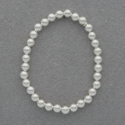 Sterling silver 6mm ball bracelet